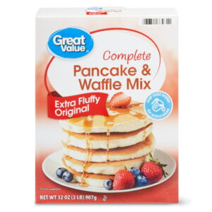 Great Value Complete Pancake & Waffle Mix, Extra Fluffy, Original, 32 oz