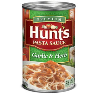 Hunt’s Garlic & Herb Pasta Sauce, 100% Natural Tomato Sauce, 24 Oz Can